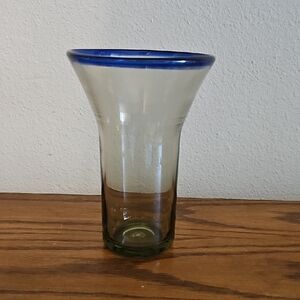 Made In Mexico Handblown Glass Vase